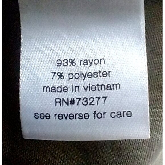 Elizabeth And James Olive Green Jumpsuit Drop Shoulder Pockets Belt - Large NWT - Picture 11 of 11